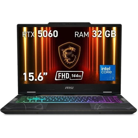 Portátil MSI Cyborg 15 B2RWFKG-201XES Intel Core 7 240H 32GB DDR5 1TB SSD RTX 5060 15.6" FHD RGB